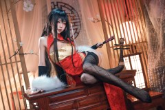 水淼Aqua碧蓝航线大凤新春旗袍