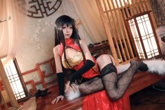 动漫博主@水淼aqua大凤婚纱COS图欣赏