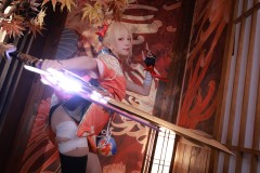 水淼aqua长野原宵宫图，这样的女武神谁会拒绝？