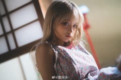 蠢沫沫9月最新《和风碎花》写真图