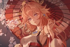 游戏《原神》八重神子Cosplay图