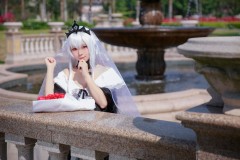 《少女前线》德皇Kar-98K婚纱COS图(CN：G44不会受伤)
