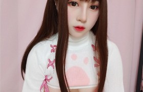 尤猫醒醒ovo高清图集cos之作，白色蕾丝内衣的撩动