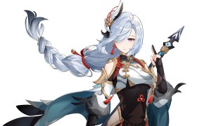 水淼aqua申鹤图《原神》申鹤气质淡雅如仙人！