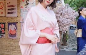 白银81和服温泉自拍写真大图，女王范十足