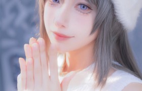 微博Shika小鹿鹿个人简介，白发兔耳独一无二的视觉体验